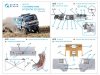 Quinta Studio QD72111 KAMAZ-43509 3D-Printed & coloured Interior on decal paper (Zvezda) 1/72